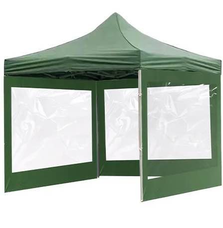 10 x 10 tent with side covers (Blue and Green)